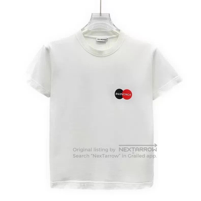 Balenciaga Balenciaga White Logo Letter Crew Neck Short Sleeve T-Shir Size US XS / EU 42 / 0 - 1 Thumbnail