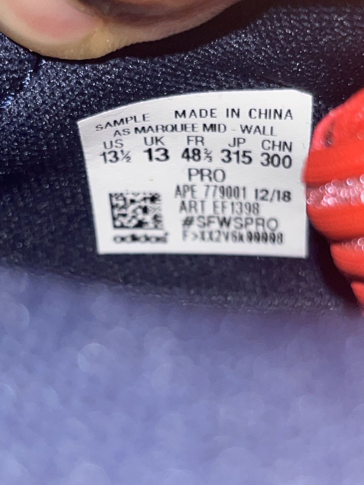 Adidas Adidas Marquee Boost John Wall PE Promo Sample sz 13.5 Size US 13 / EU 46 - 9 Thumbnail