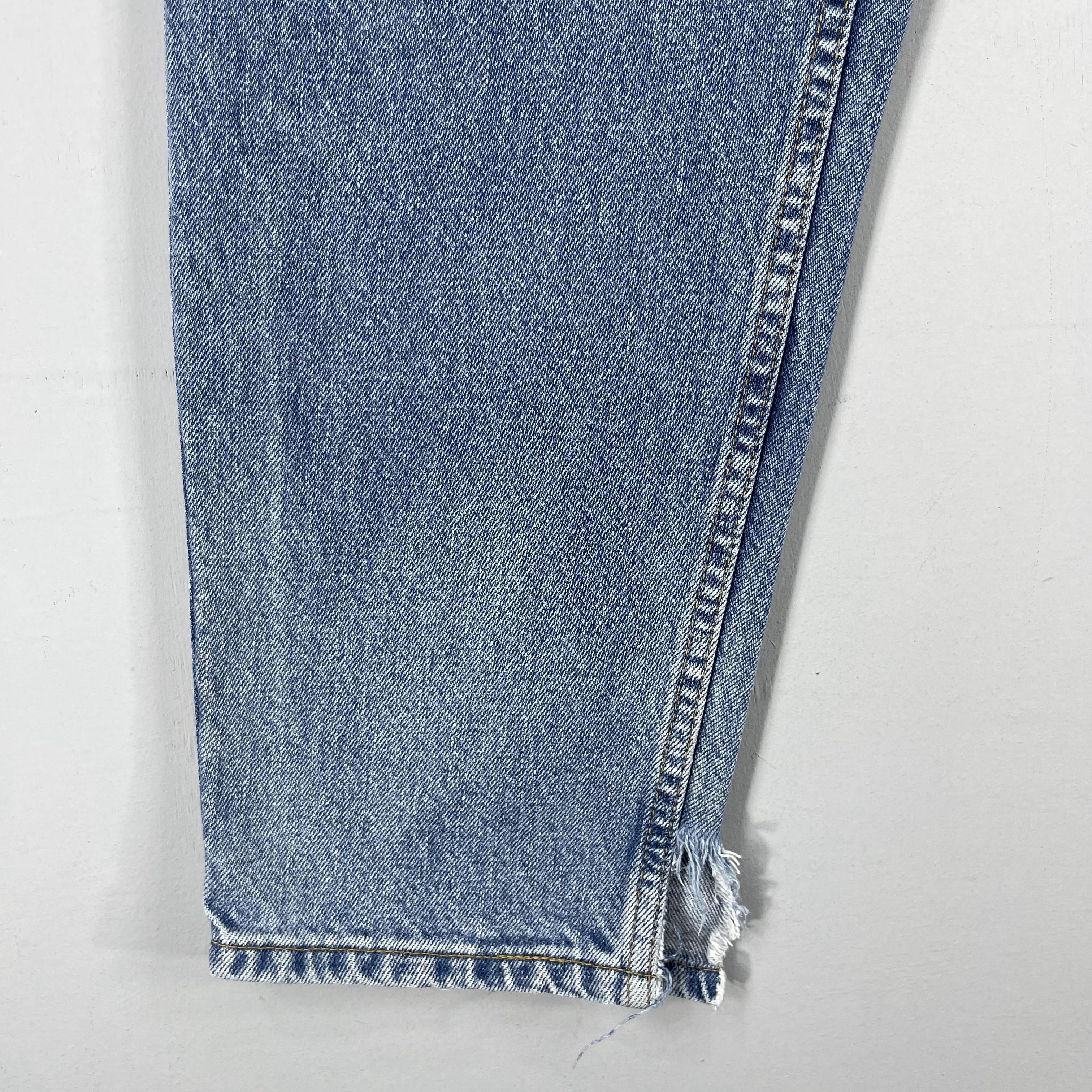 Levi's × Vintage W29 L32 Vintage Levis 560 Distressed Ripped High Rise Jeans Size 29" - 4 Thumbnail