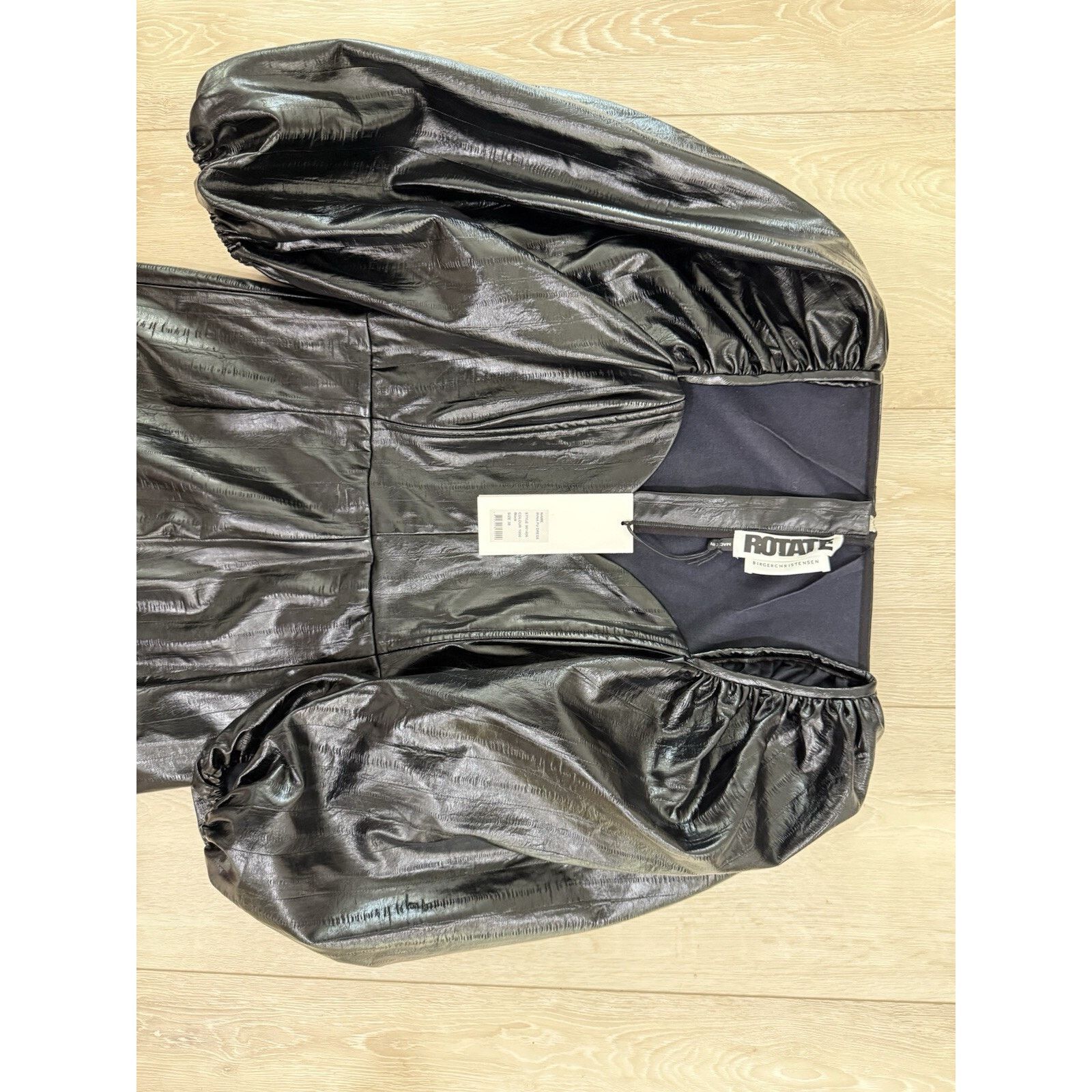 ROTATE Rotate Birger Christensen Faux Black Leather Dress Size S / US 4 / IT 40 - 6 Thumbnail