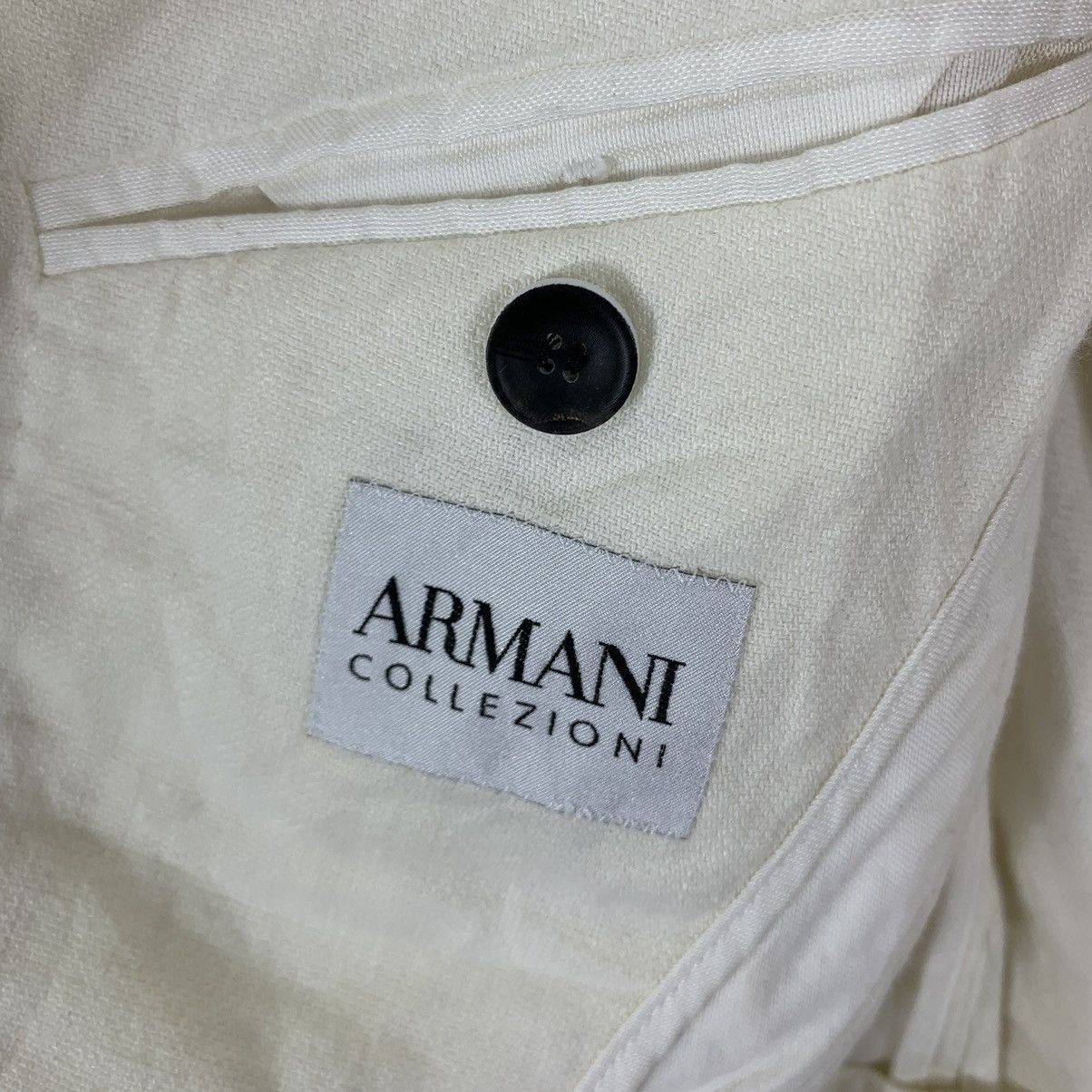 Armani × Armani Collezioni × Designer Vintage Armani Collezioni White Coat Size US L / EU 52-54 / 3 - 9 Thumbnail
