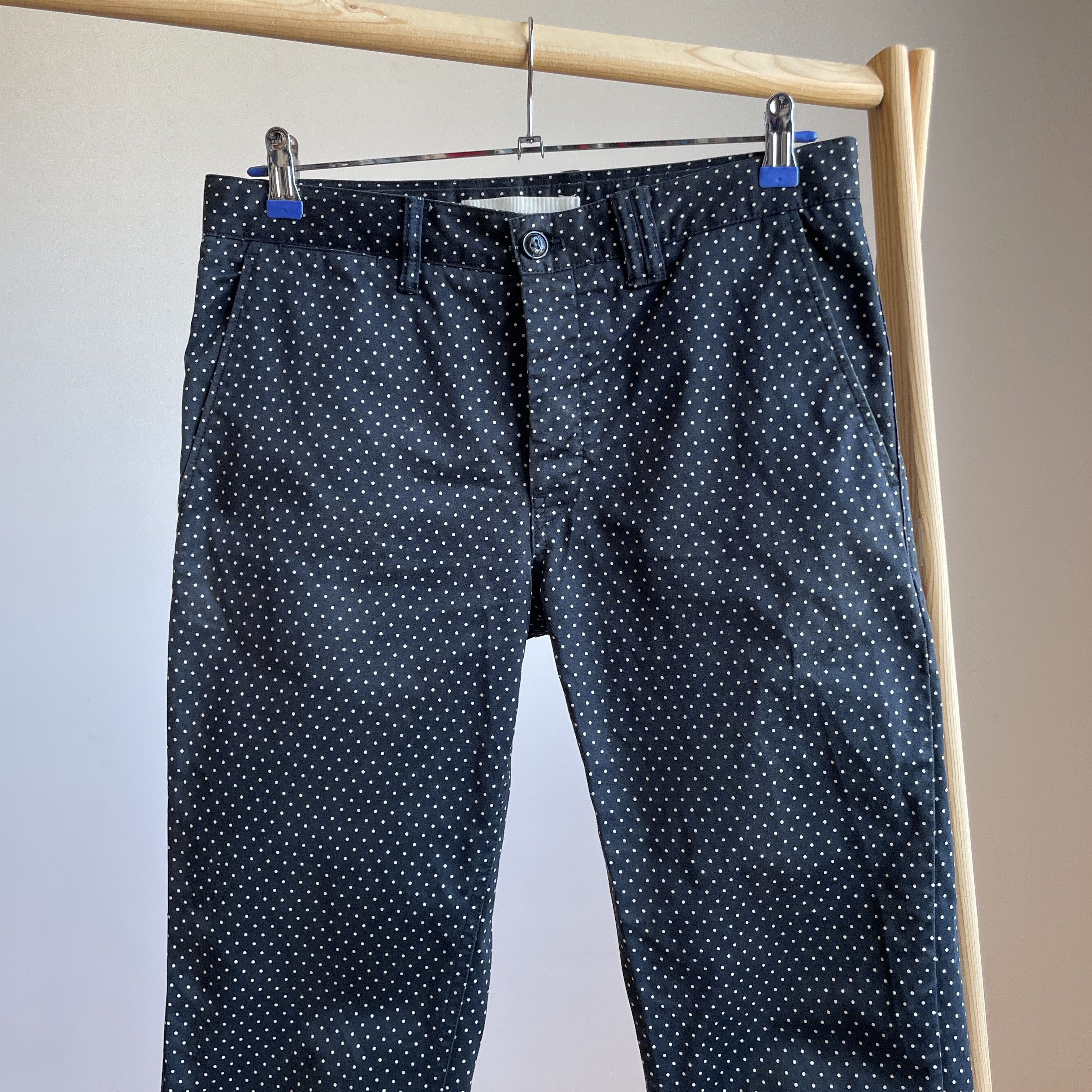 Norse Projects Norse Projetcs x Goodhood Aros Light Twill Polka Dot Pants Size US 30 / EU 46 - 3 Thumbnail