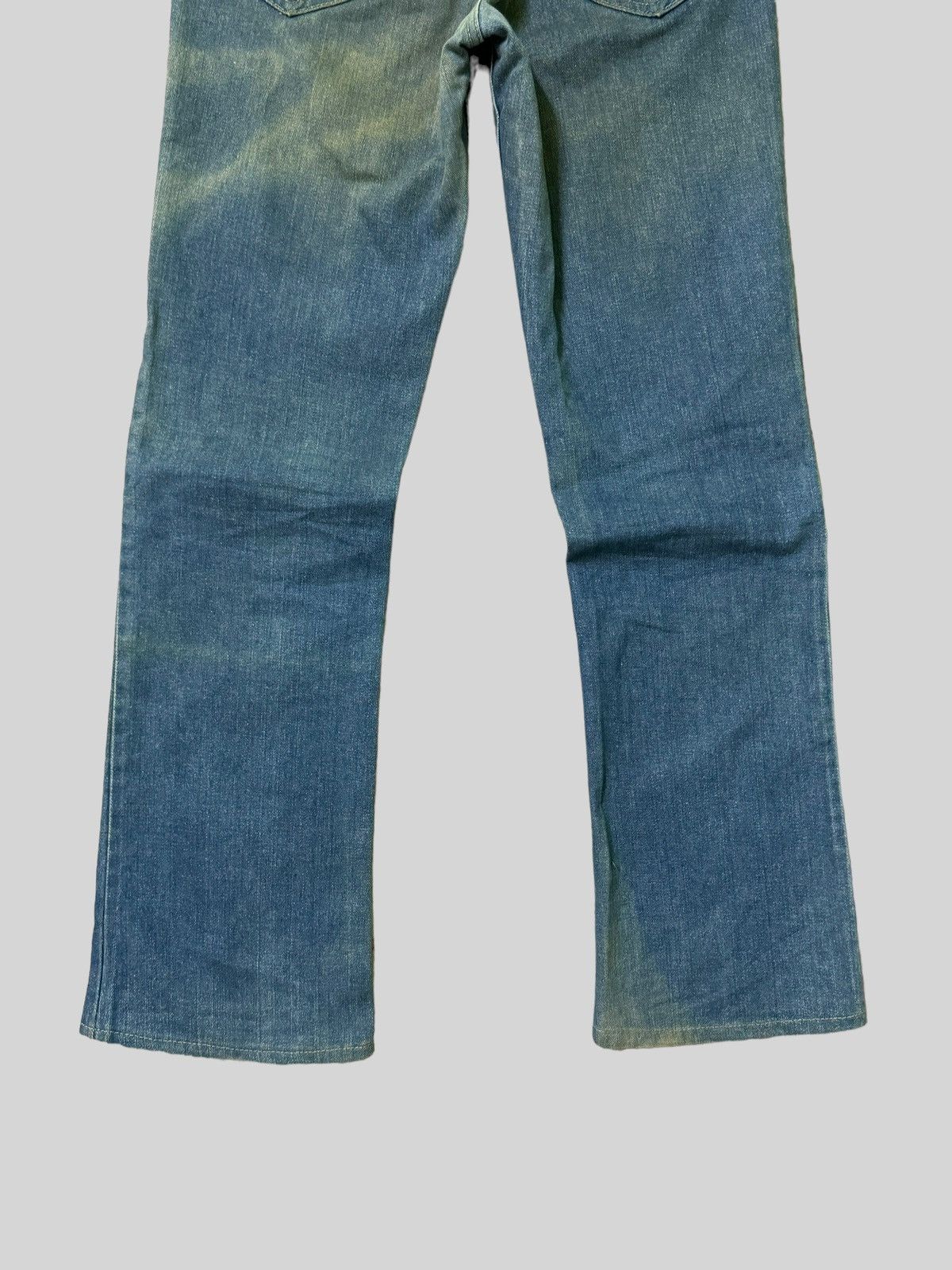 Lee Vintage Flared Lee Raider Talon Zipper Faded Denim Size US 28 / EU 44 - 13 Thumbnail