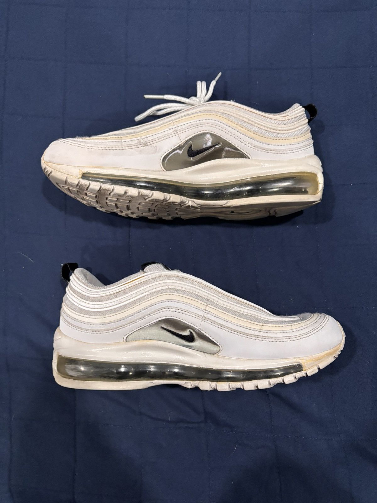 Nike Nike AirMax 97 White Black Silver Size US 8 / IT 38 - 2 Thumbnail