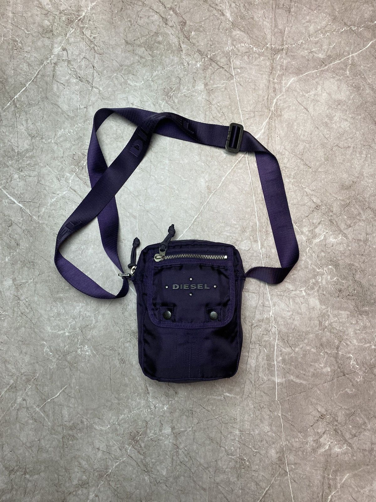 Diesel × Vintage Diesel Chocolate Purple Nylon Small Crossbody Cargo Bag Size ONE SIZE - 1 Thumbnail