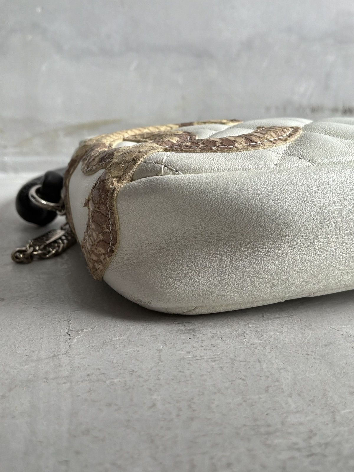 Chanel 2004 Chanel - Python CC Cambon Pochette Bag Size ONE SIZE - 14 Thumbnail