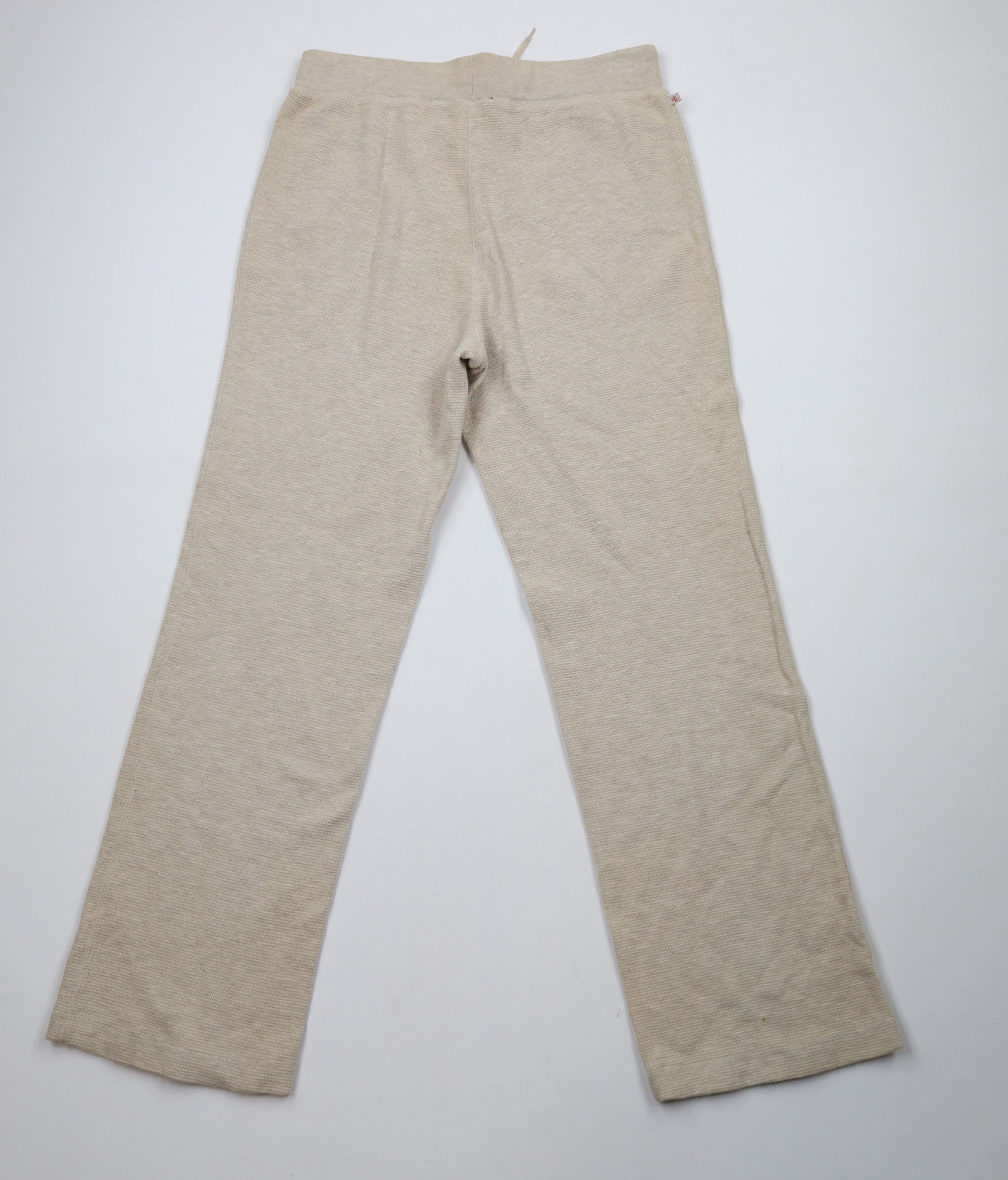 Ralph Lauren × Vintage Vintage 90s Ralph Lauren Waffle Knit Wide Leg Sweatpants Size 32" / US 10 / IT 46 - 9 Thumbnail