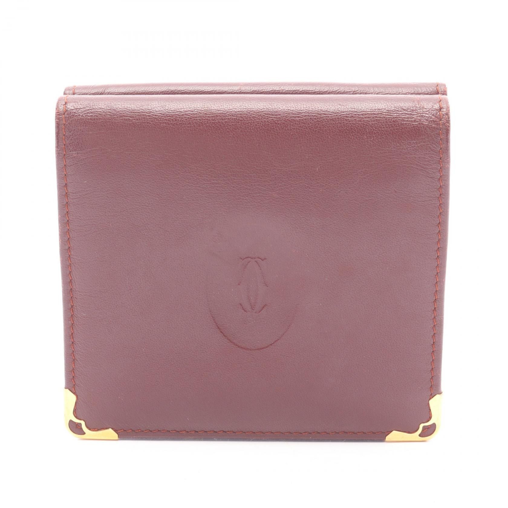 Cartier Cartier Cartier Must Line Leather Wallet Leather Short Wallet DUTY FREE for USA Size ONE SIZE - 1 Thumbnail