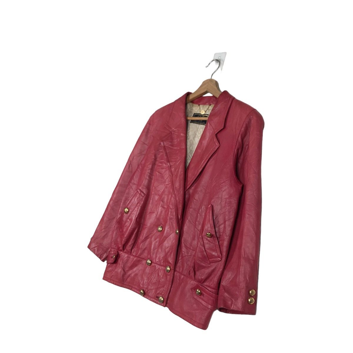 Japanese Brand 🔥Vintage Chore Genuine Leather Jacket Japan Double Breast Size US M / EU 48-50 / 2 - 2 Thumbnail