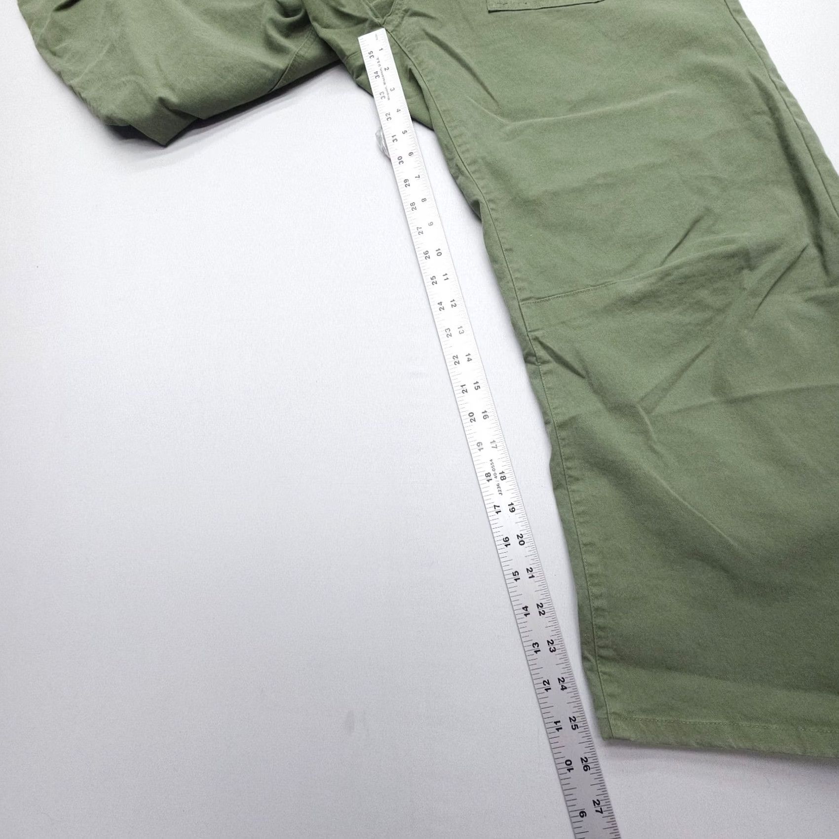 Nili Lotan Nili Lotan Pants Womens 6 Green Shon 33x25 Wide Leg Crop Baggy Barrel USA Size 28" / US 6 / IT 42 - 4 Thumbnail