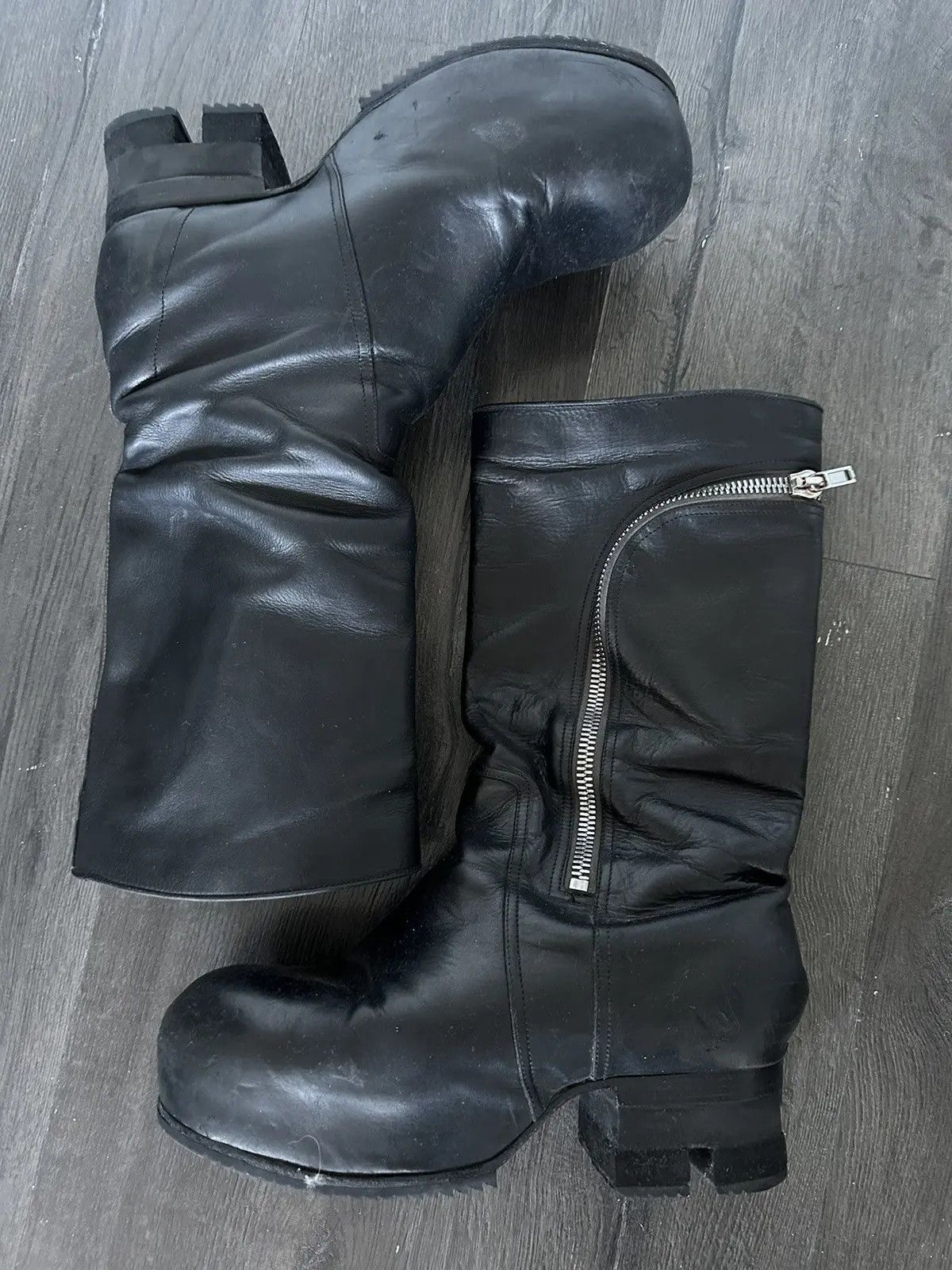 Rick Owens Rick Owens Bauhaus Ballast Biker Boots Size US 10 / EU 43 - 3 Thumbnail
