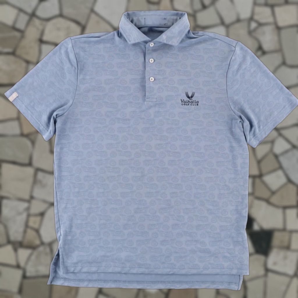 RLX Ralph Lauren RLX Ralph Lauren Motorcycle Jacquard Valhalla Polo Shirt Blue Men's M Size US M / EU 48-50 / 2 - 1 Thumbnail