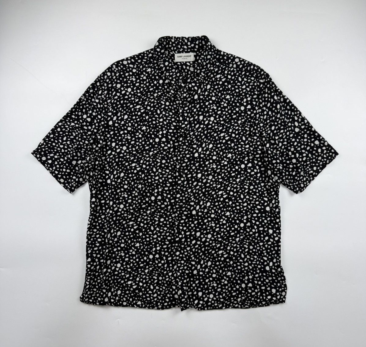 Saint Laurent Paris Saint Laurent Leopard Print Viscose Shirt Size US M / EU 48-50 / 2 - 1 Thumbnail