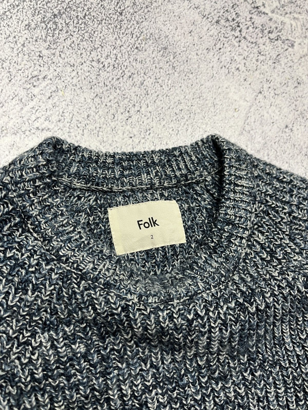 Folk Folk Heavy Knit Crewneck Acrylic Wool Sweater Size 2 Size US S / EU 44-46 / 1 - 5 Thumbnail