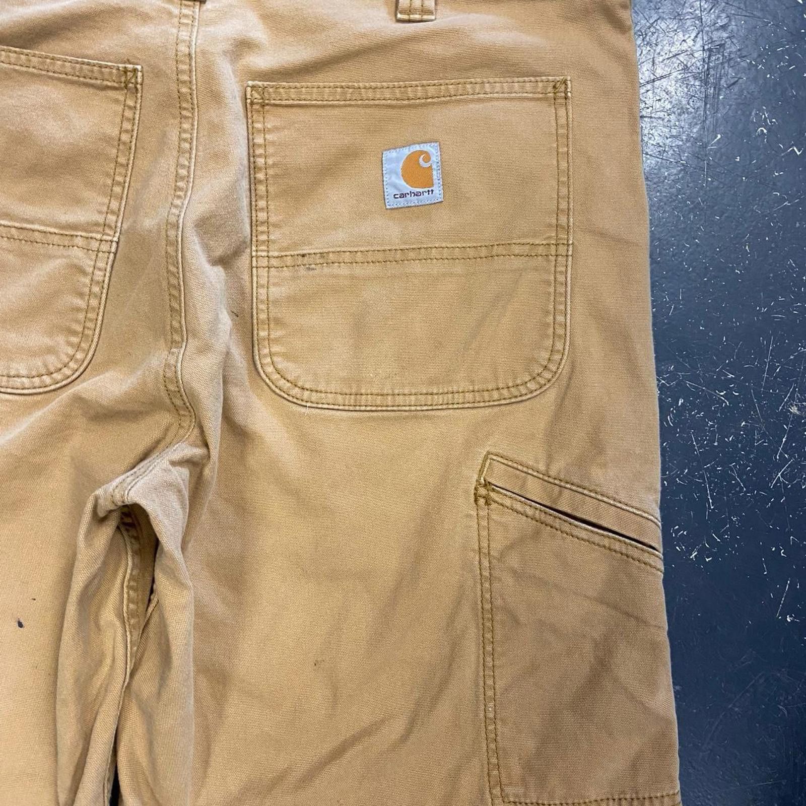 Carhartt × Vintage Paint Splatter Tan Carhartt Shorts Size US 34 / EU 50 - 3 Thumbnail