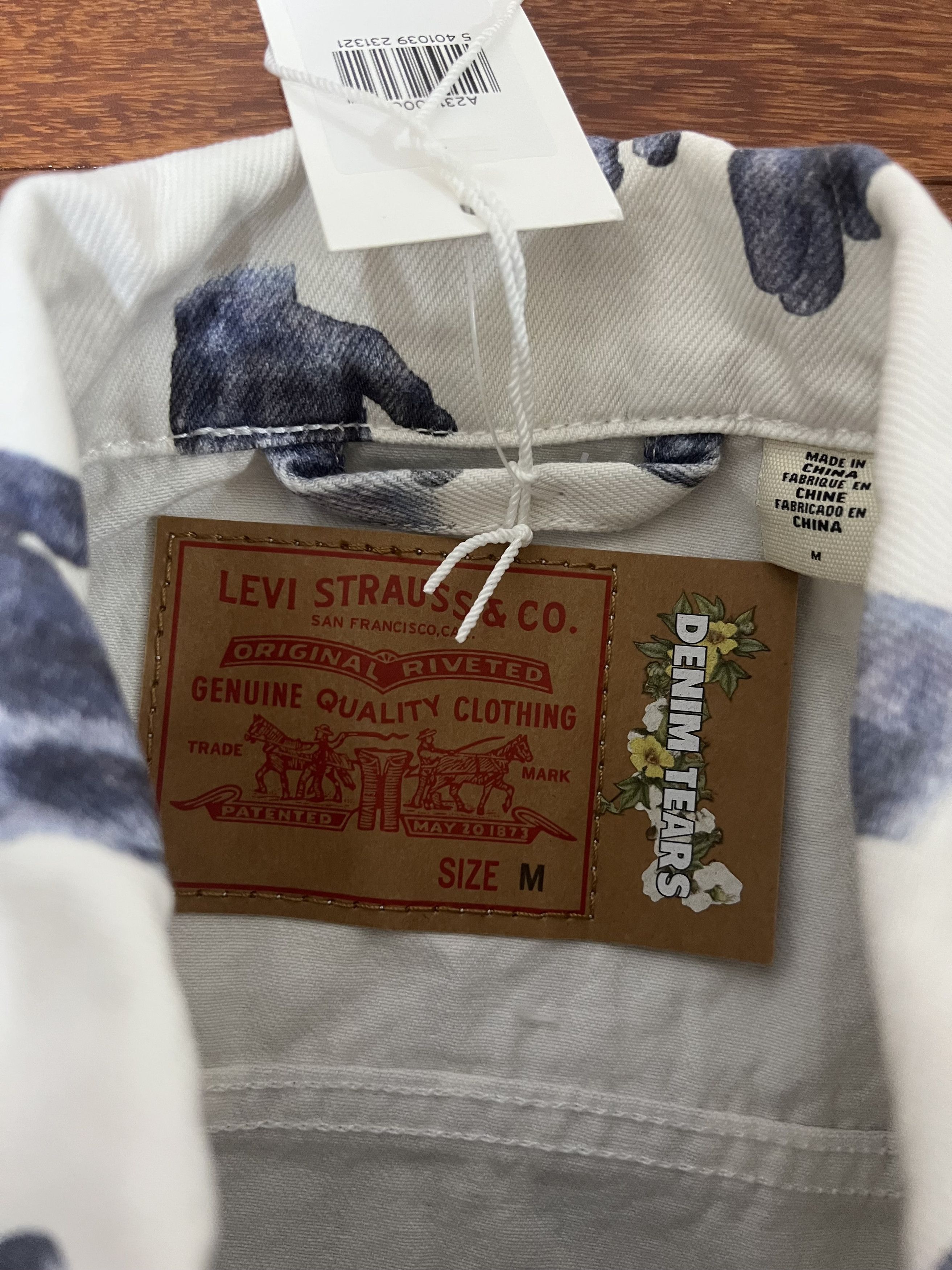 DENIM TEARS × Levi's 💚 Denim Tears x Levi's Type 2 Indigo Hands Jacket NEW Size US M / EU 48-50 / 2 - 4 Thumbnail