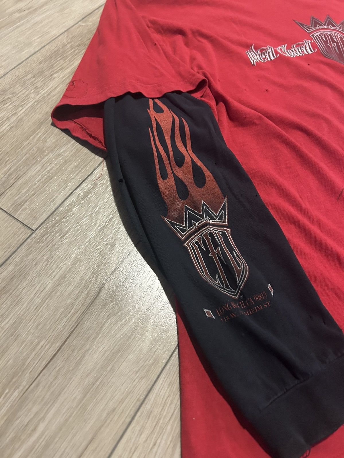 West Coast Choppers Vintage West Coast Choppers CFL Flame L/S Double Layer Tee Size US XXL / EU 58 / 5 - 4 Thumbnail