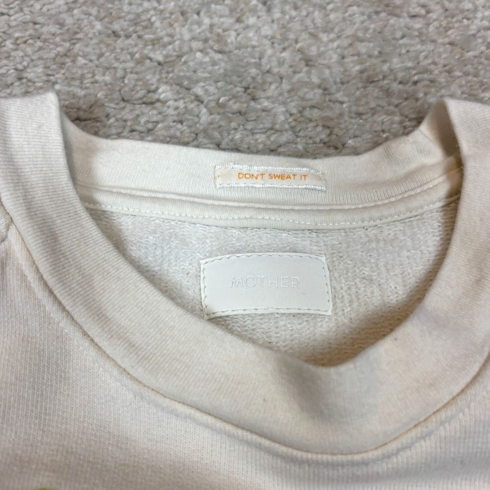 MOTHER Mother The Boost Crop Cut Off Sweatshirt Escape Route M Women's Size M / US 6-8 / IT 42-44 - 4 Thumbnail