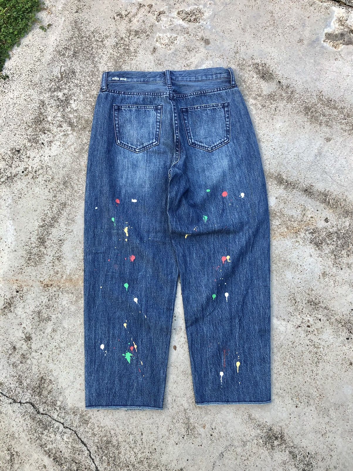 Japanese Brand NIKO AND SPLATTERED PAINT JEANS Size 29" - 5 Thumbnail