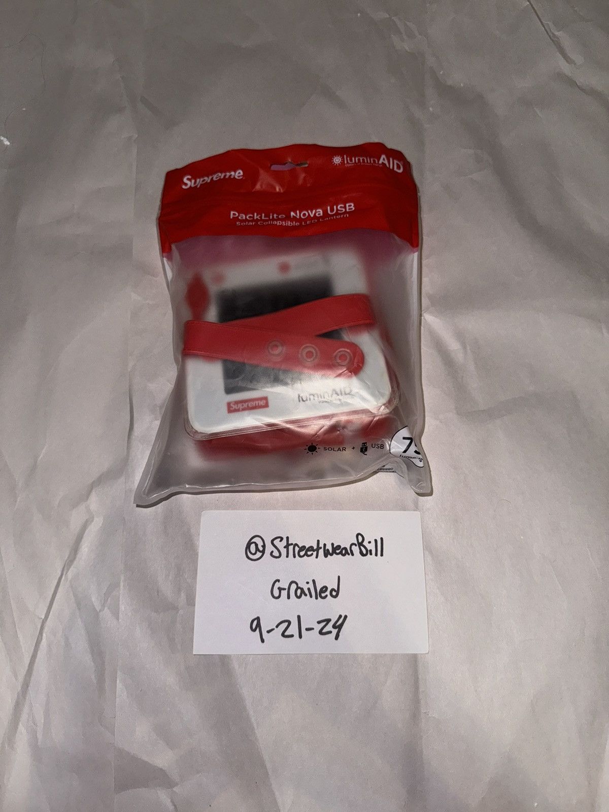 Supreme Supreme/luminAID Collapsible light Size ONE SIZE - 6 Thumbnail
