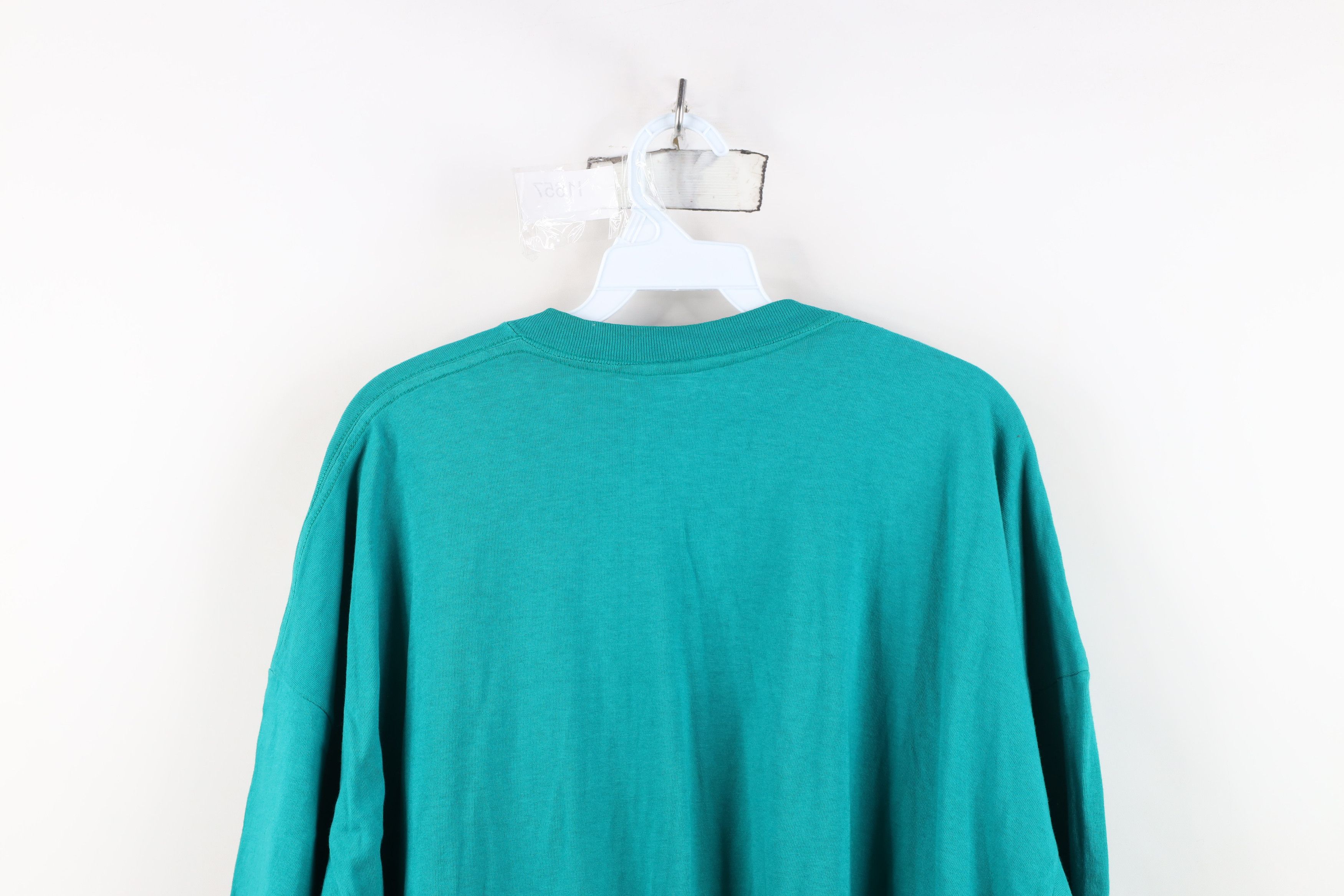 Vintage Vintage 90s Streetwear Fishing Short Sleeve T-Shirt Teal USA Size US XXL / EU 58 / 5 - 14 Thumbnail