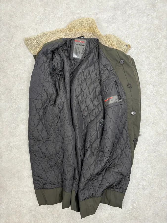 Prada 2000s Prada Dark Olive Green Parka Long Jacket Size US L / EU 52-54 / 3 - 9 Thumbnail