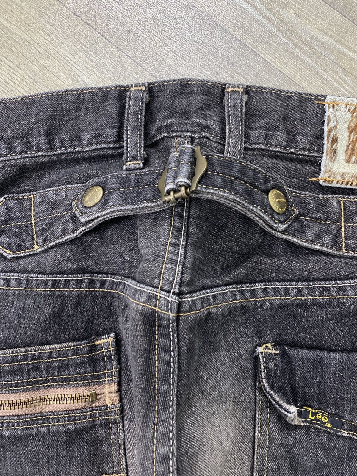 Japanese Brand Flared Jeans Edwin Japan Acid Wash Clawmark Boot Cut Lgb Y2K Size US 32 / EU 48 - 14 Thumbnail