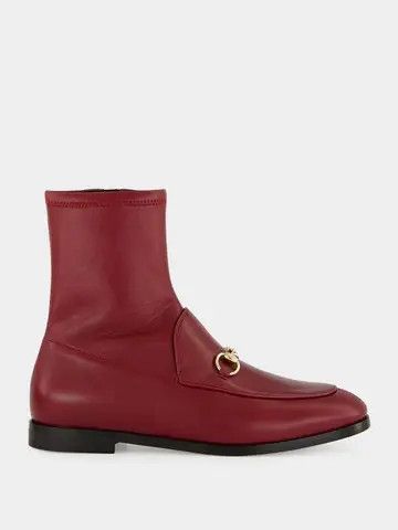 Gucci o1loc1c0326 831013 Women's Jordan Ankle Boots in Red Size US 11 / IT 41 - 1 Thumbnail