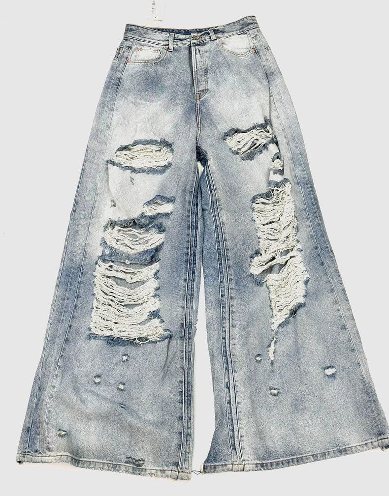 Vetements Vetements 23SS Great Destruction Washed Jeans 2506-Nextarro Size US 30 / EU 46 - 1 Thumbnail