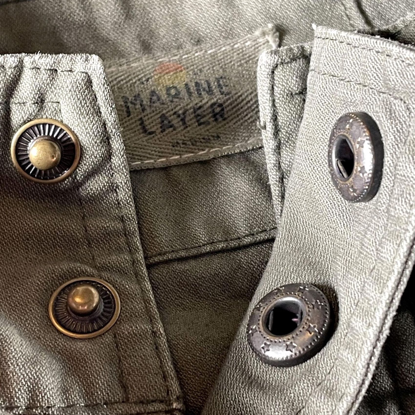Marine Layer VINTAGE Marine Layer Jacket Mens Medium Large Green Utility Field Coat Cotton Military Size US L / EU 52-54 / 3 - 3 Thumbnail