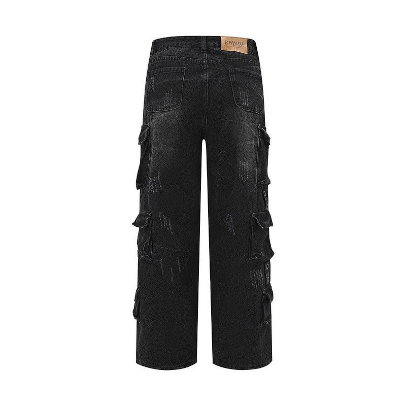 Japanese Brand × Jean Loose casual pocket high street jeans Size US 32 / EU 48 - 2 Thumbnail