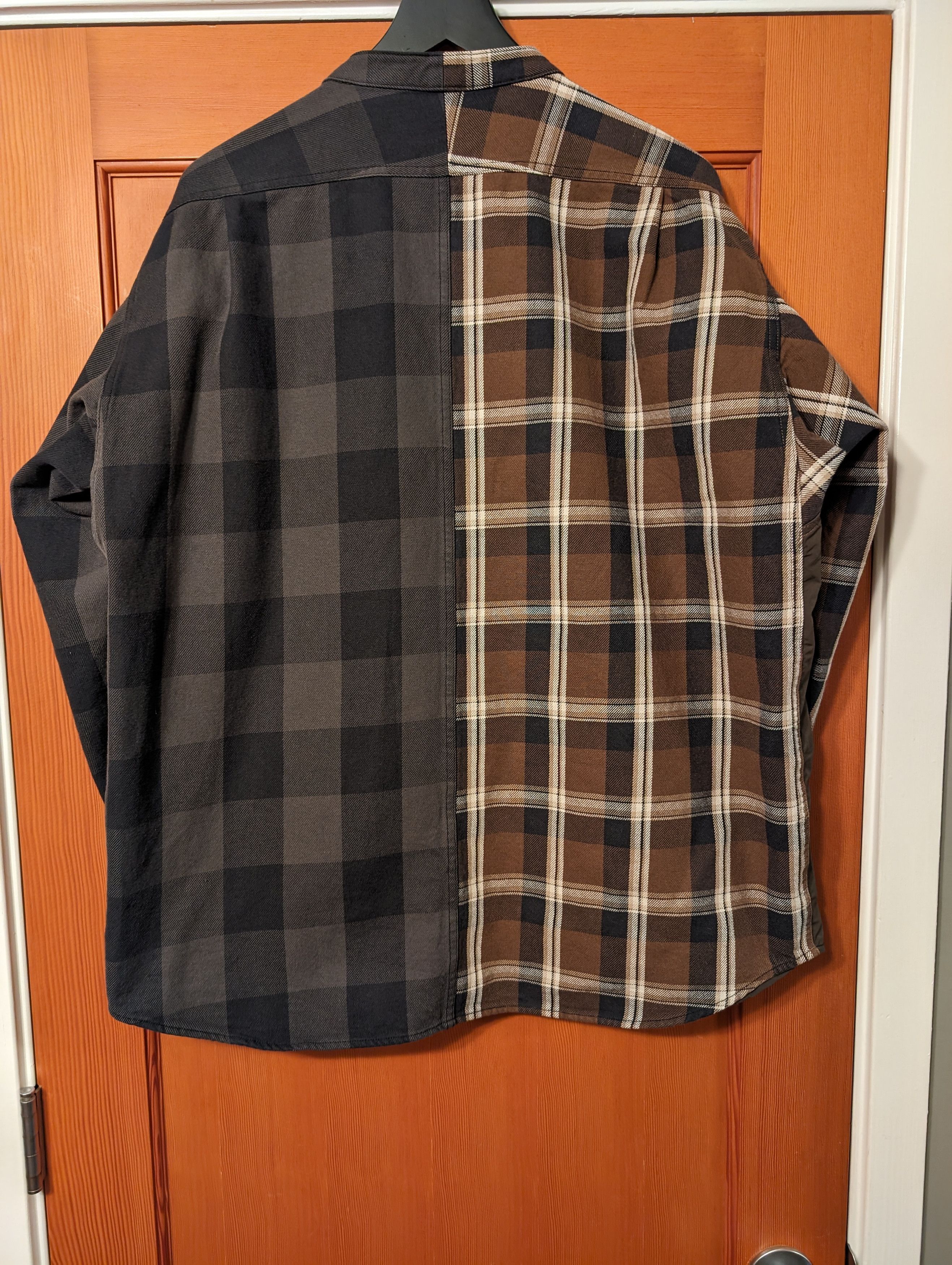 The North Face Purple Label Plaid Patchwork Shirt | Grailed