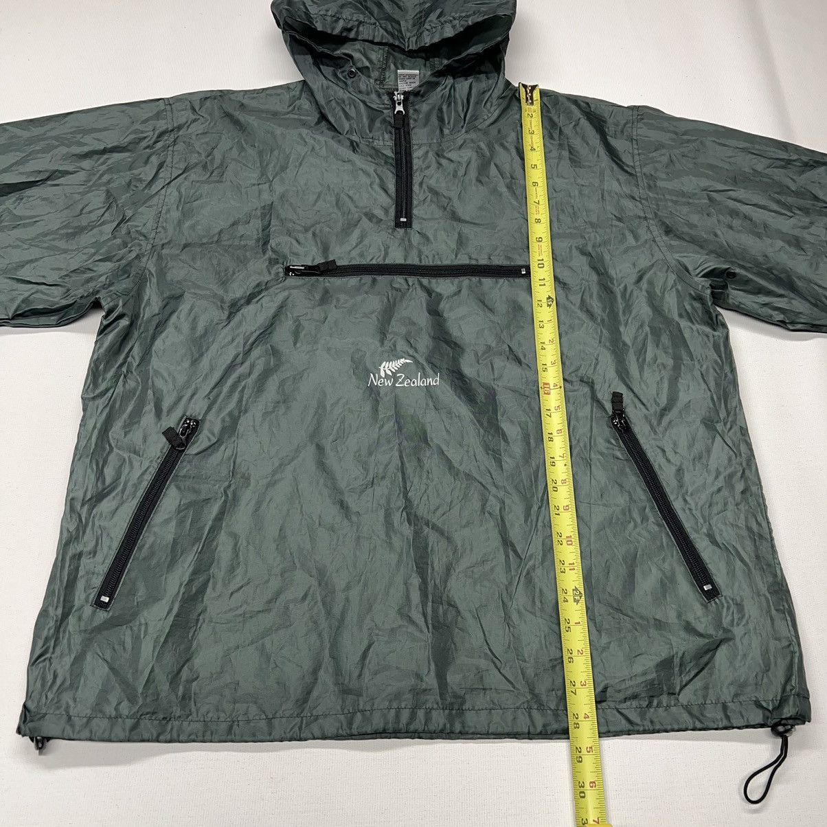 Vintage New Zealand Windbreaker Green 1/4 Zip Hooded Kiwi Stuff Y2K Size US M / EU 48-50 / 2 - 22 Thumbnail