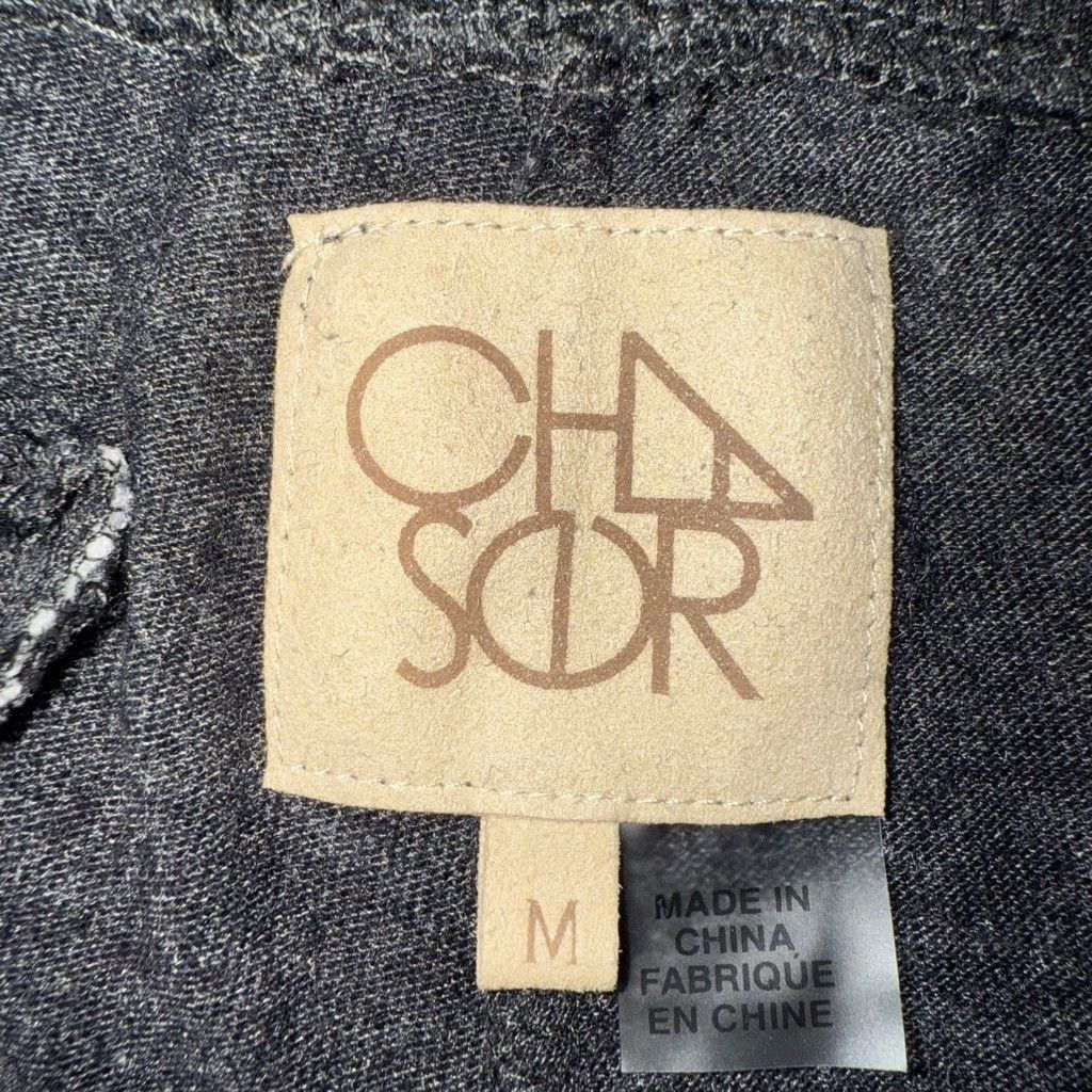 Chaser Brand Women's Chaser Shorts, Size M, Charcoal Gray/white Size 30" / US 8 / IT 44 - 4 Thumbnail
