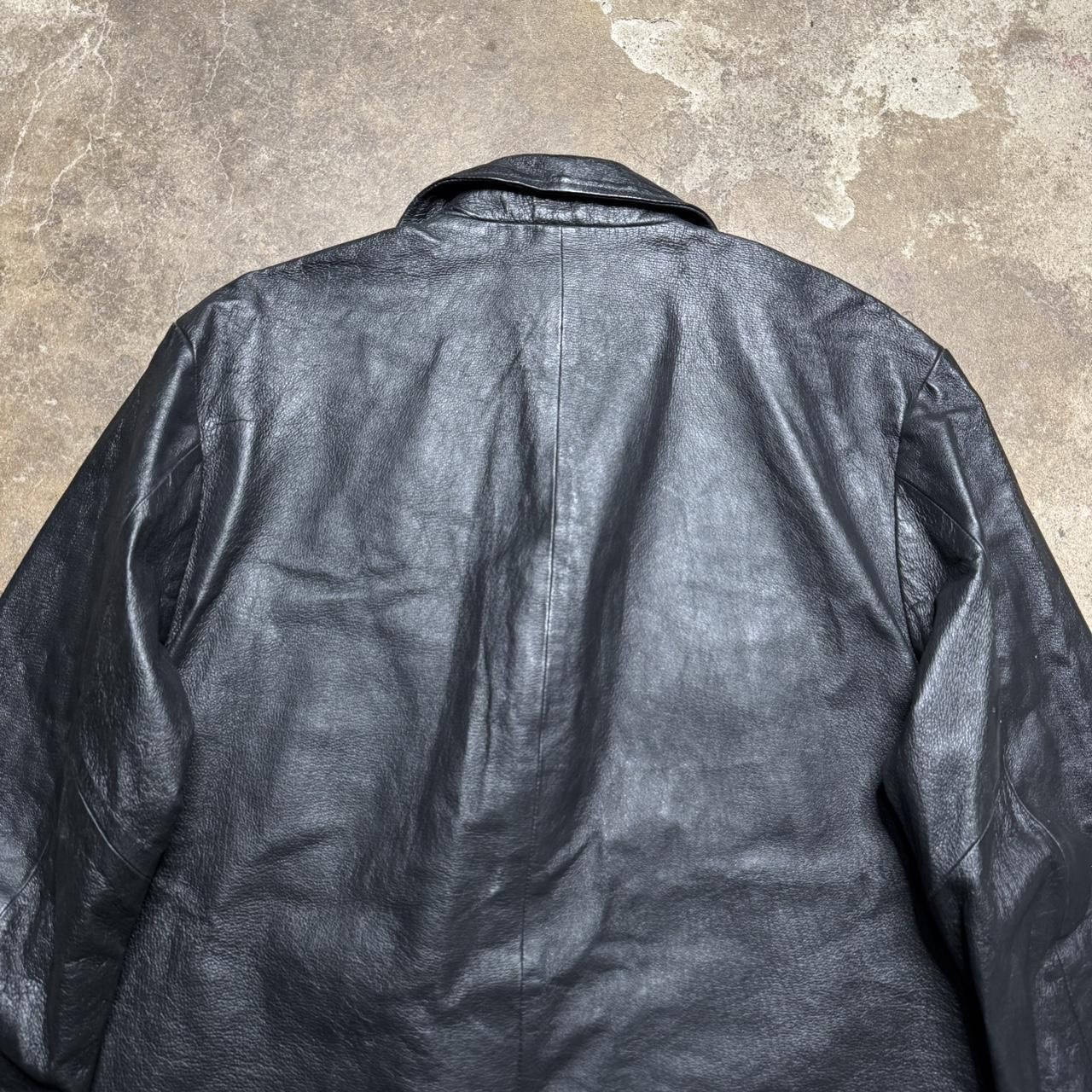 Diesel × Vintage Vintage 90s Diesel Leather Coat Size US XL / EU 56 / 4 - 4 Thumbnail