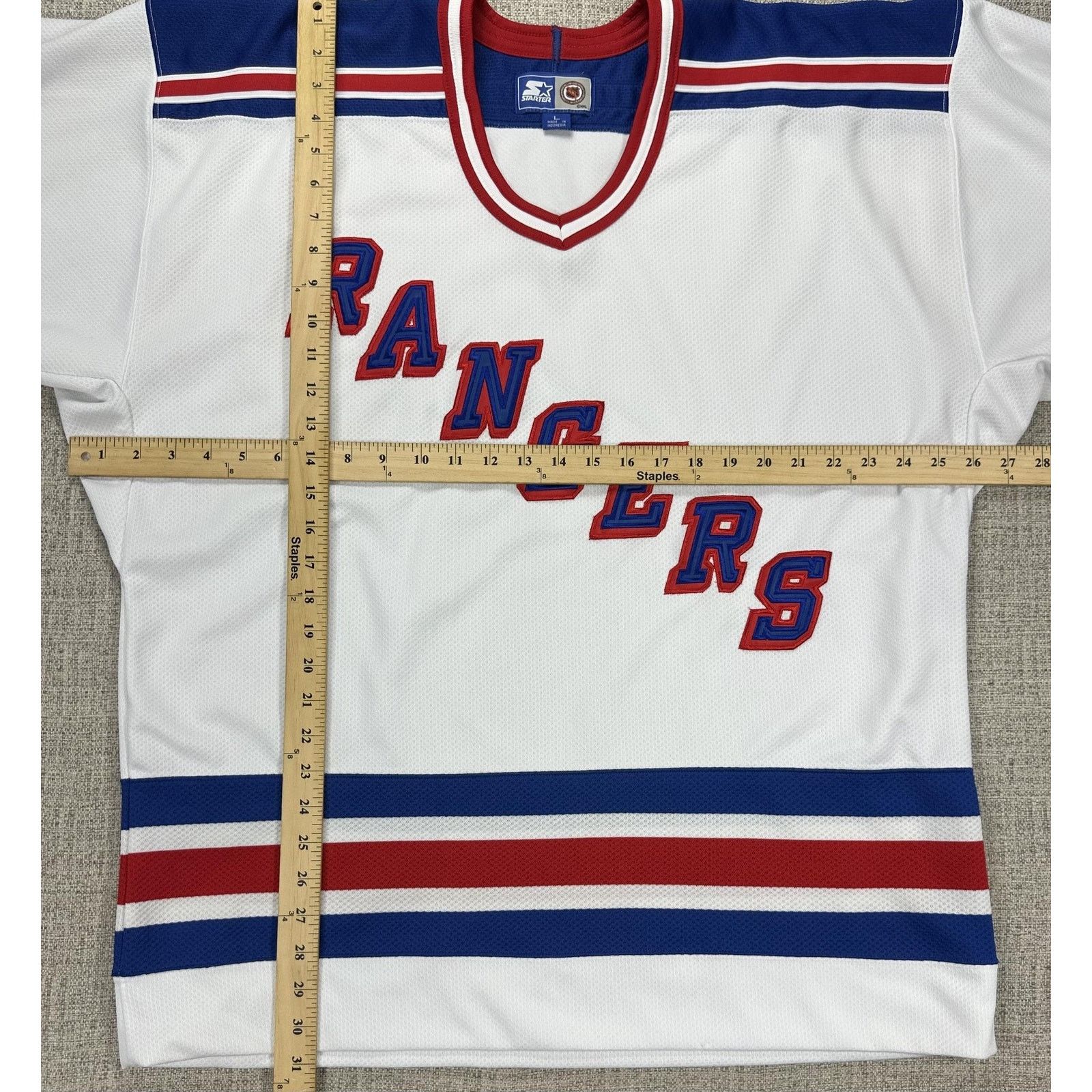 Starter New York Rangers Jersey Mens Large White NHL Hockey Starter Size US L / EU 52-54 / 3 - 2 Thumbnail