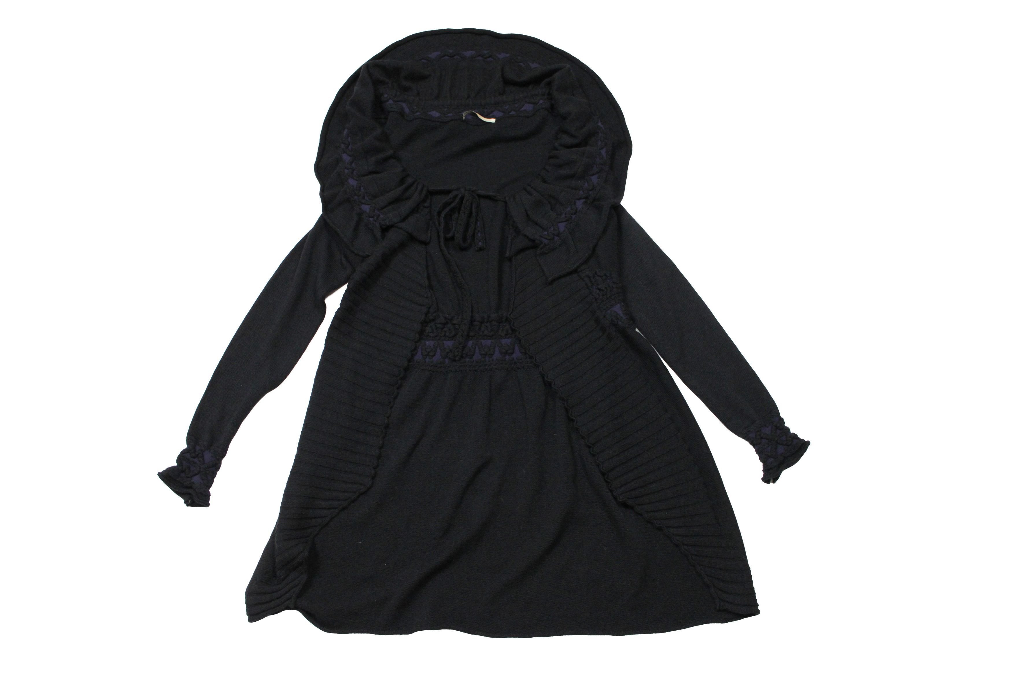 Marithe + Francois Girbaud 00S Cravatatakiller Y2K Avant Garde Cardigan Vintage Size M / US 6-8 / IT 42-44 - 1 Thumbnail