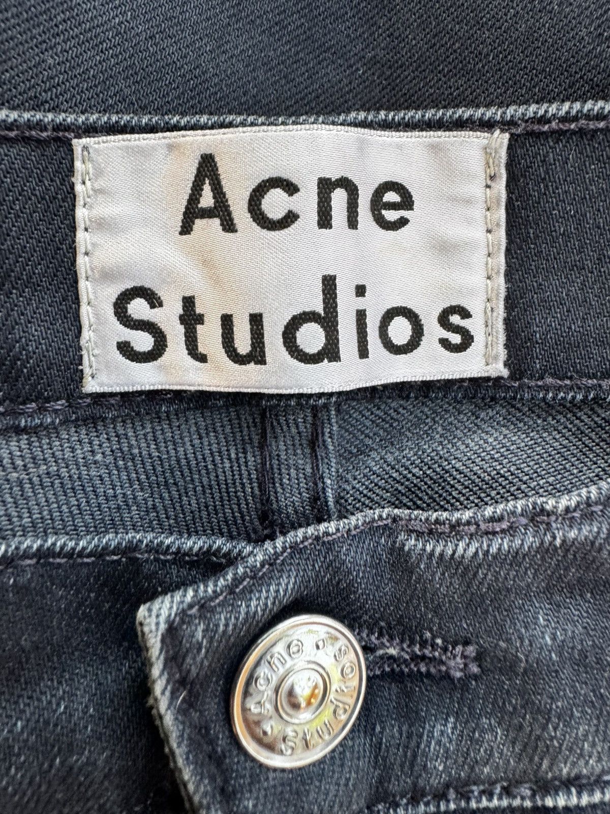 Acne Studios Navy Blue Straight Cut Town Twilight Denim Jeans Size US 31 - 3 Thumbnail