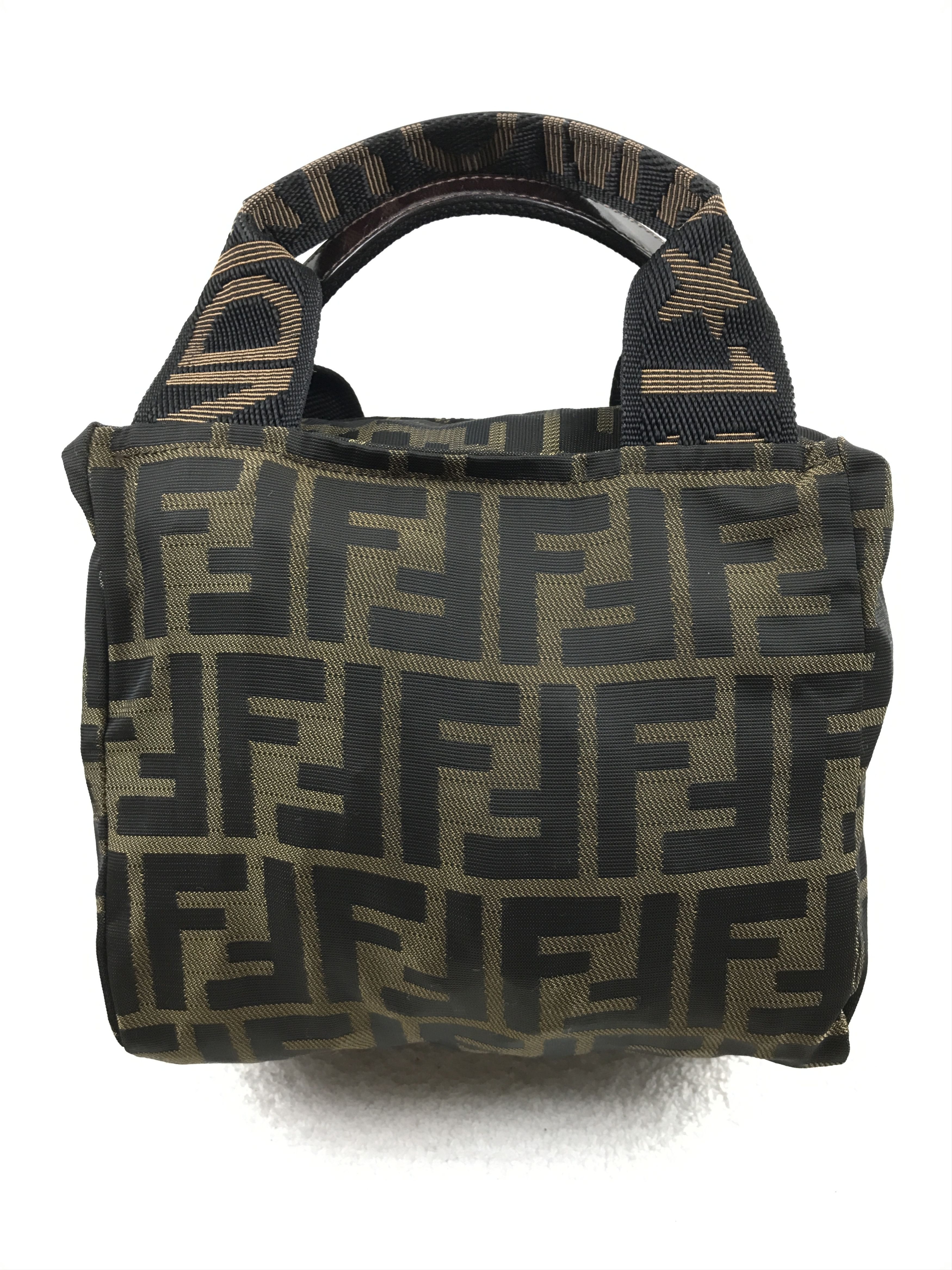 Fendi × Vintage Fendi Zucca Jacquard Mini Tote Bag Size ONE SIZE - 1 Thumbnail