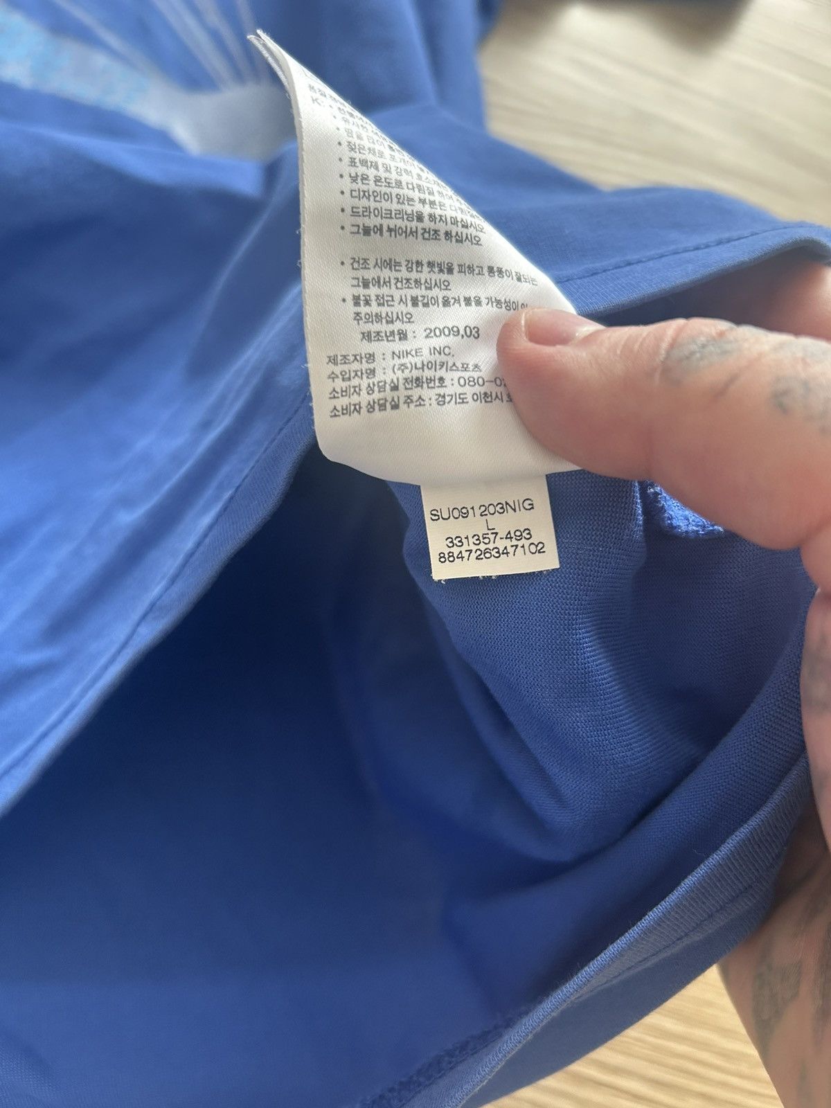 Nike RARE Nike Kobe Bryant Dunk Tee Blue Size US L / EU 52-54 / 3 - 6 Thumbnail