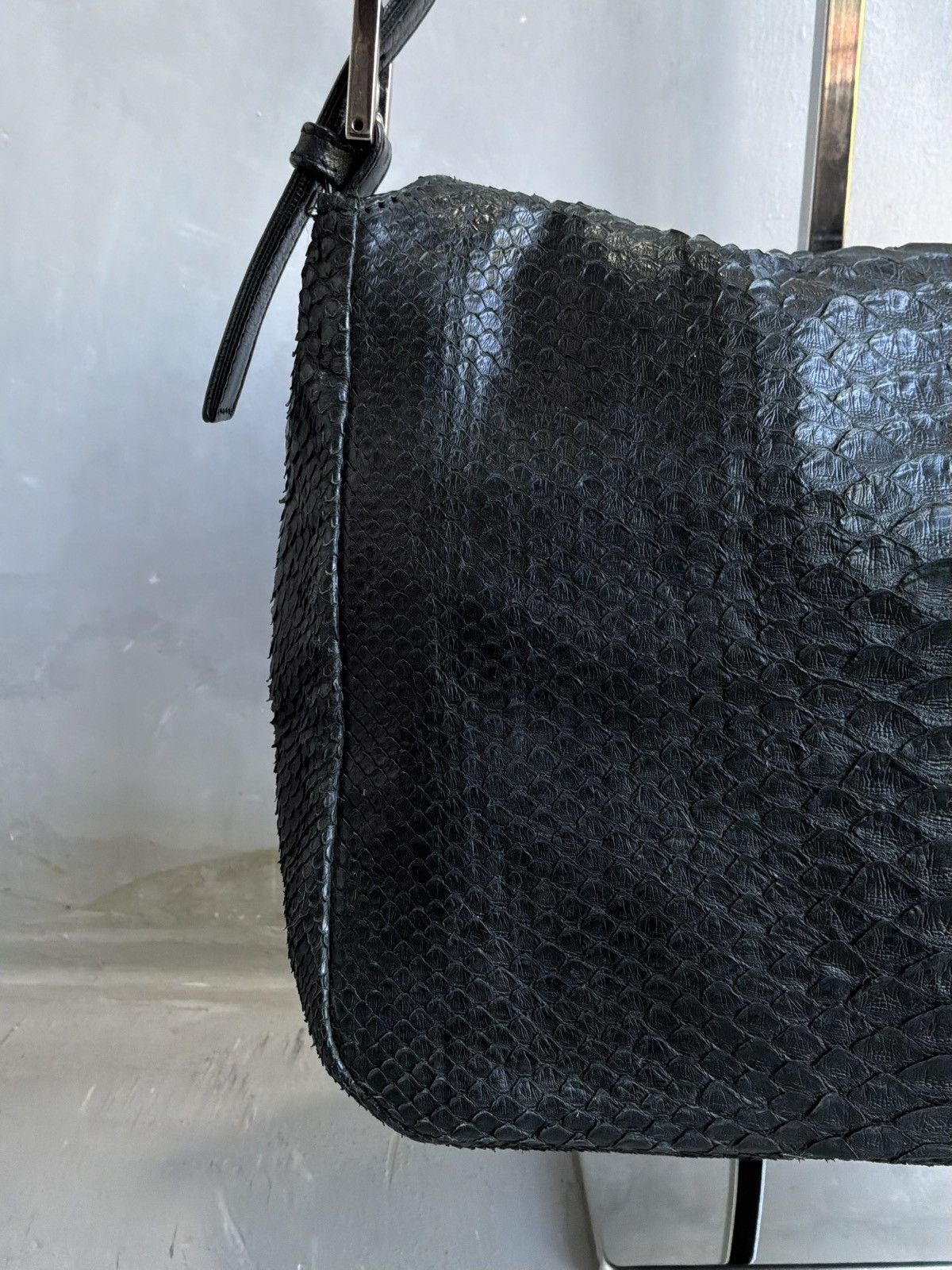 Fendi 2000s Fendi - Python Leather Mamma Baguette Bag Size ONE SIZE - 16 Thumbnail