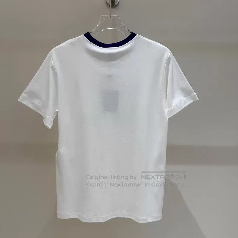 Louis Vuitton Louis Vuitton White chain flocked printed T-shirt Size US L / EU 52-54 / 3 - 3 Thumbnail