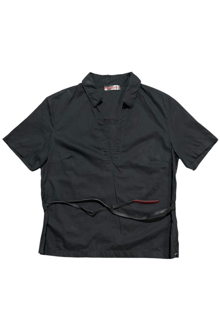 Prada Vintage prada shirt gothic style Size L / US 10 / IT 46 - 1 Thumbnail