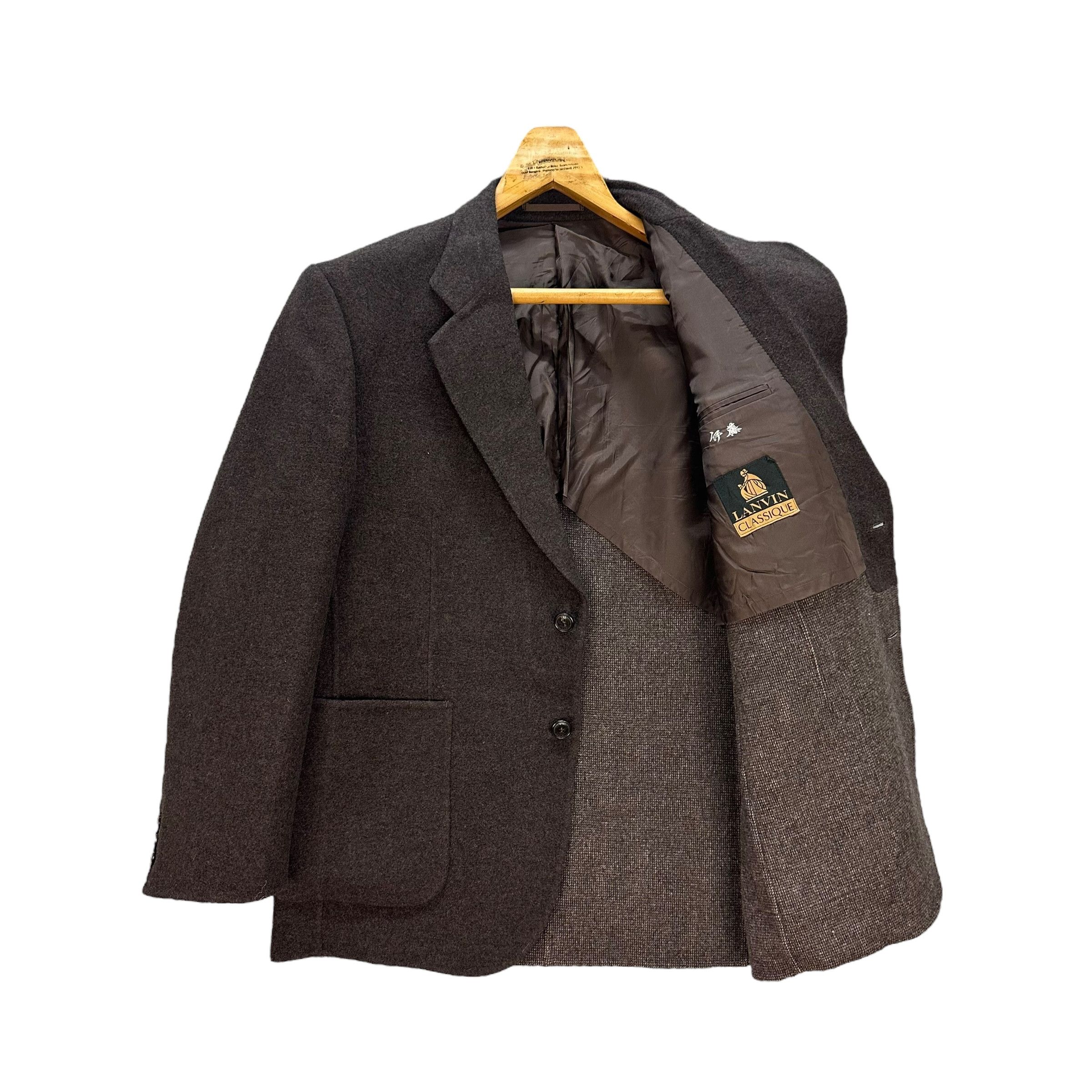 Lanvin LANVIN CLASSIQUE BROWN BLAZERS #8812-028 Size 44R - 2 Thumbnail