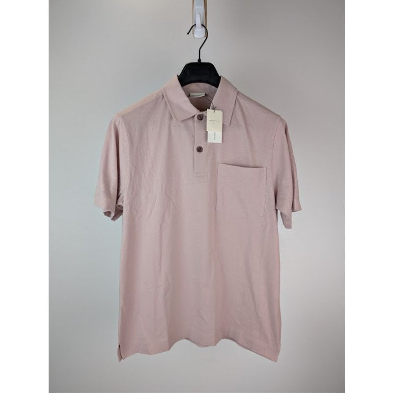 Dries Van Noten o1rshd1 Helder 2600 M.K. Polo Shirt in Pale Pink Size US M / EU 48-50 / 2 - 1 Thumbnail