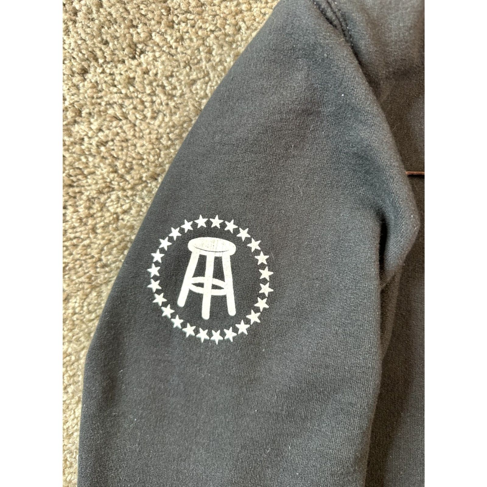 Champion Barstool Sports Champion Hoodie Mens Medium Black Blue Jet Skis Sweatshirt Logo Pullover Hooded Pockets Crew Neck Size US M / EU 48-50 / 2 - 5 Thumbnail