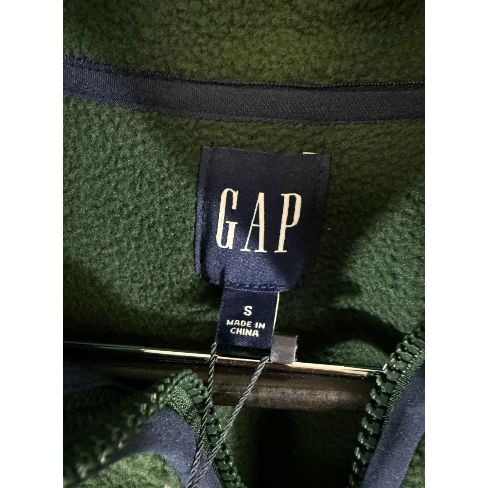 Gap Gap Sherpa Fleece Pullover Mens S Green Half-Zip Long Sleeve Stand-Up Neck NWT Vintage No Size US S / EU 44-46 / 1 - 7 Thumbnail