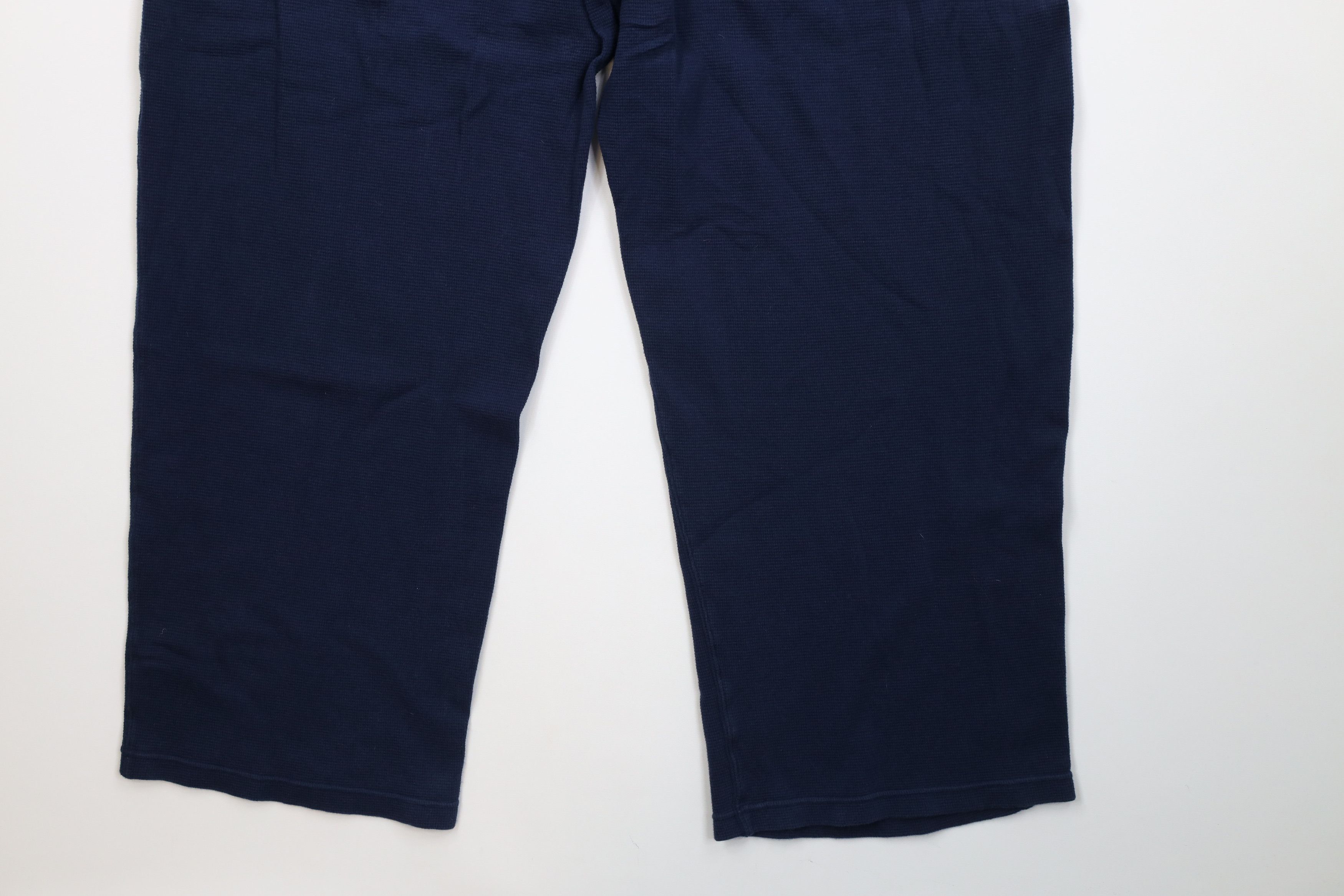 Ralph Lauren Vintage Y2K Ralph Lauren Waffle Wide Leg Sweatpants Blue Size US 38 / EU 54 - 15 Thumbnail