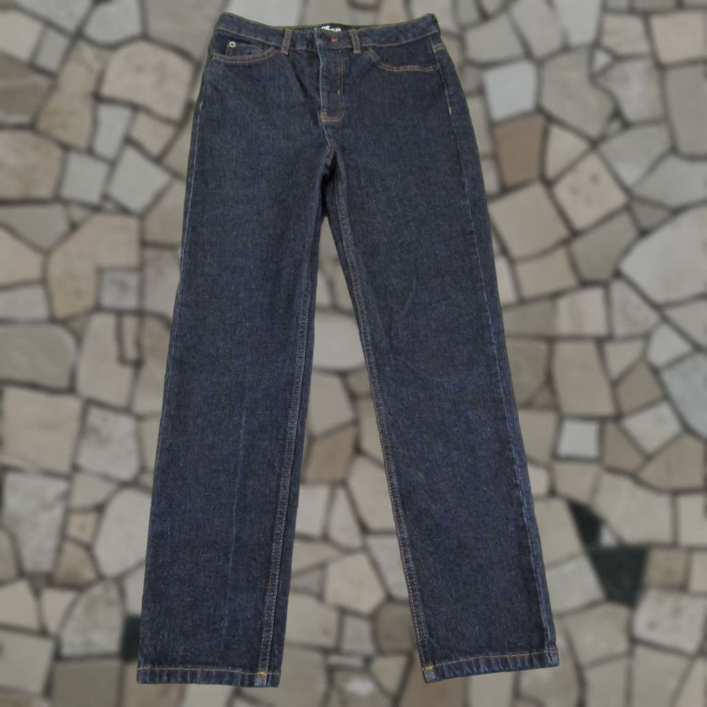 VINTAGE The Kooples Jeans Womens 27 Blue Denim Button Fly Dark Wash Straight Leg Pants