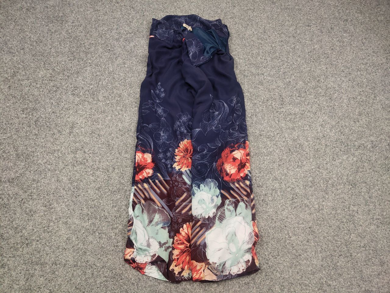 Missoni Ivko Design Floral Print Blue color Trouser Wide Leg Pants Size 36" / US 14 / IT 50 - 2 Thumbnail
